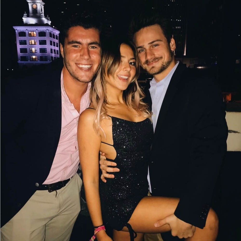 Lucy in the Sky Black Glitter Mini Dress